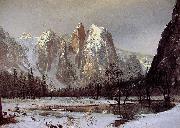 Albert Bierstadt Cathedral Rock, Yosemite Valley oil on canvas